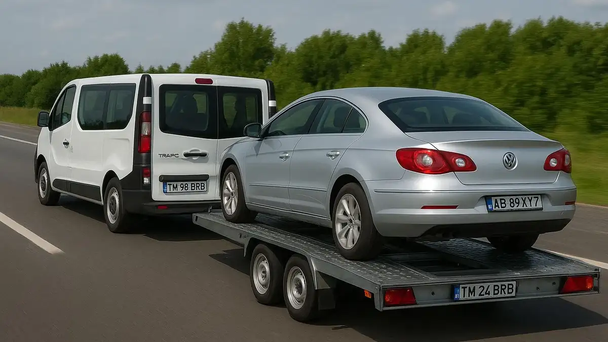 Microbuz BRB-Travel cu platformă auto